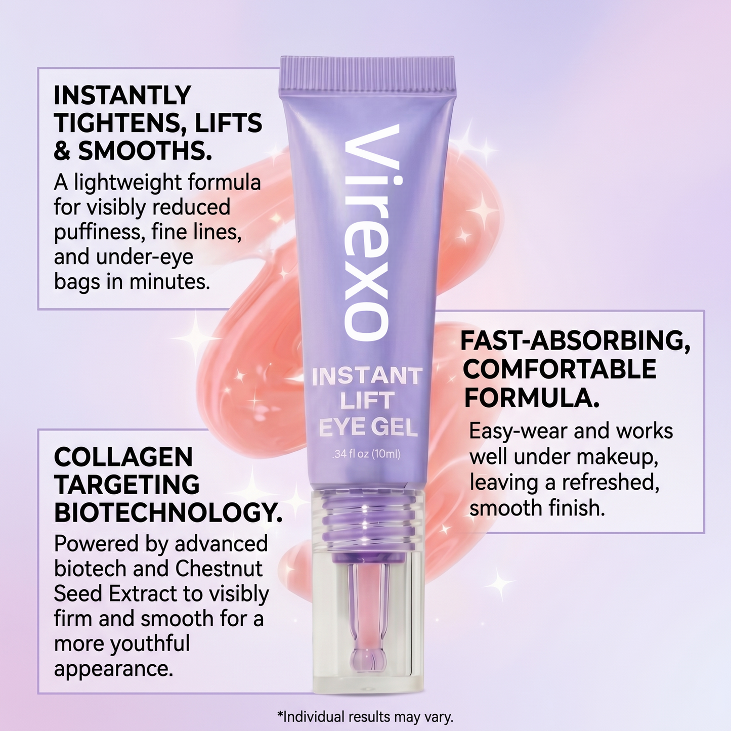Final 3 Hours: 60%OFF🔥 Instant Lift Eye Gel for Puffiness, Bags & Dark Circles
