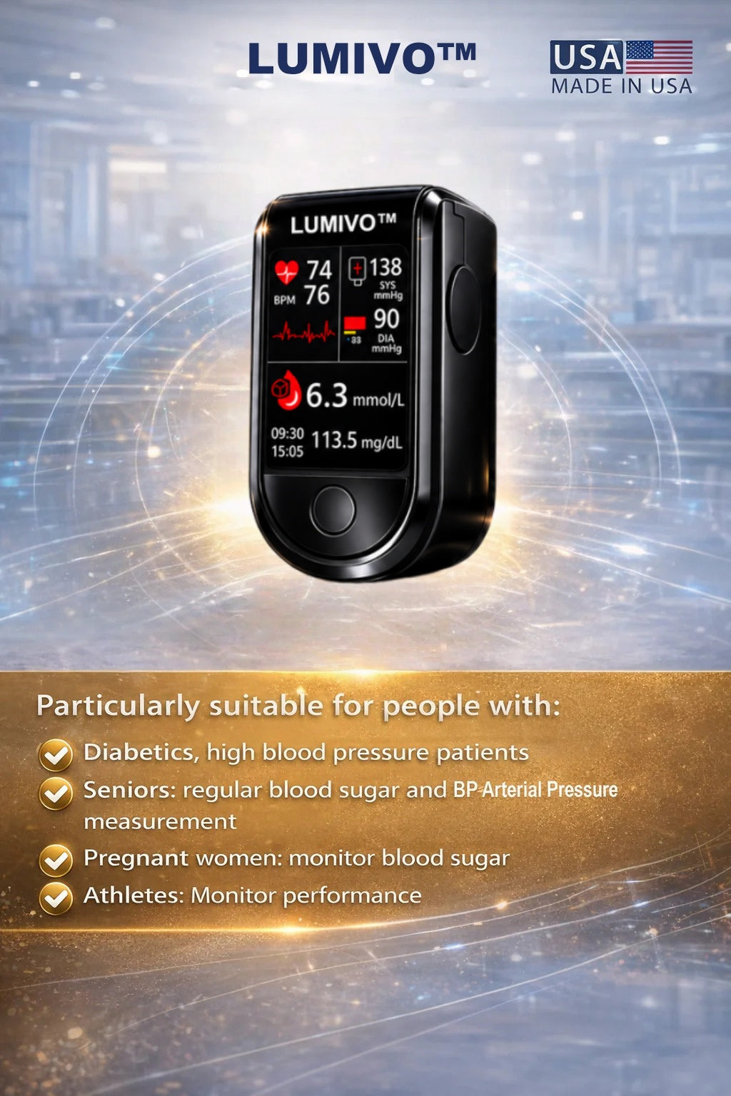 🔥Final 3 Hours: 70% OFF🏆Develops Newly Launched Non-Invasive Smart Tracking Device✅TGA Approved