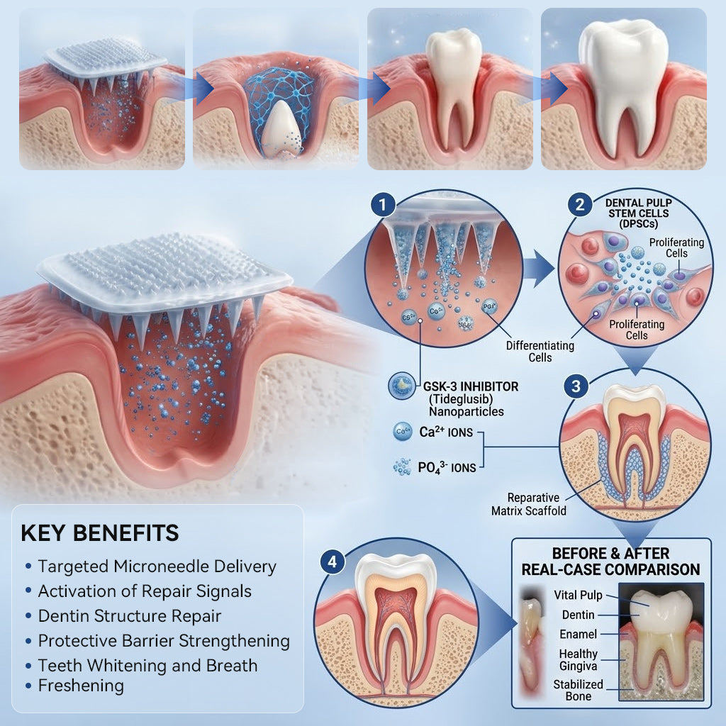 LUMIVO® 🦷 Tideglusib Fast‑Dissolving Tooth & Gum Repair Oral Strips ✨