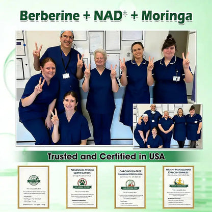 LUMIVO™ Moringa · Berberine × NAD+ 𝟏𝟎-𝐢𝐧-𝟏 𝐀𝐝𝐯𝐚𝐧𝐜𝐞𝐝 𝐍𝐚𝐧𝐨 𝐌𝐢𝐜𝐫𝐨𝐧𝐞𝐞𝐝𝐥𝐞 𝐏𝐚𝐭𝐜𝐡 — 𝐎𝐧𝐜𝐞 𝐃𝐚𝐢𝐥𝐲, 𝐕𝐢𝐬𝐢𝐛𝐥𝐞 𝐑𝐞𝐬𝐮𝐥𝐭𝐬 𝐢𝐧 𝟕 𝐃𝐚𝐲𝐬