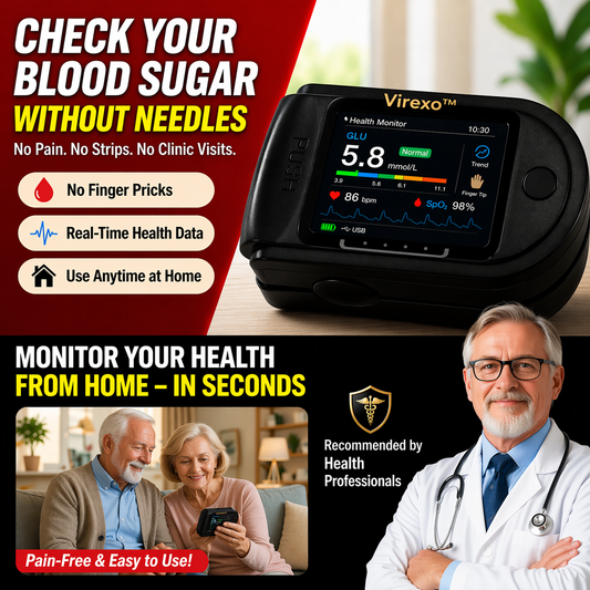 Virexo™ Non-Invasive Blood Glucose Monitor | High-Precision 99.9% Accuracy | TGA Certified