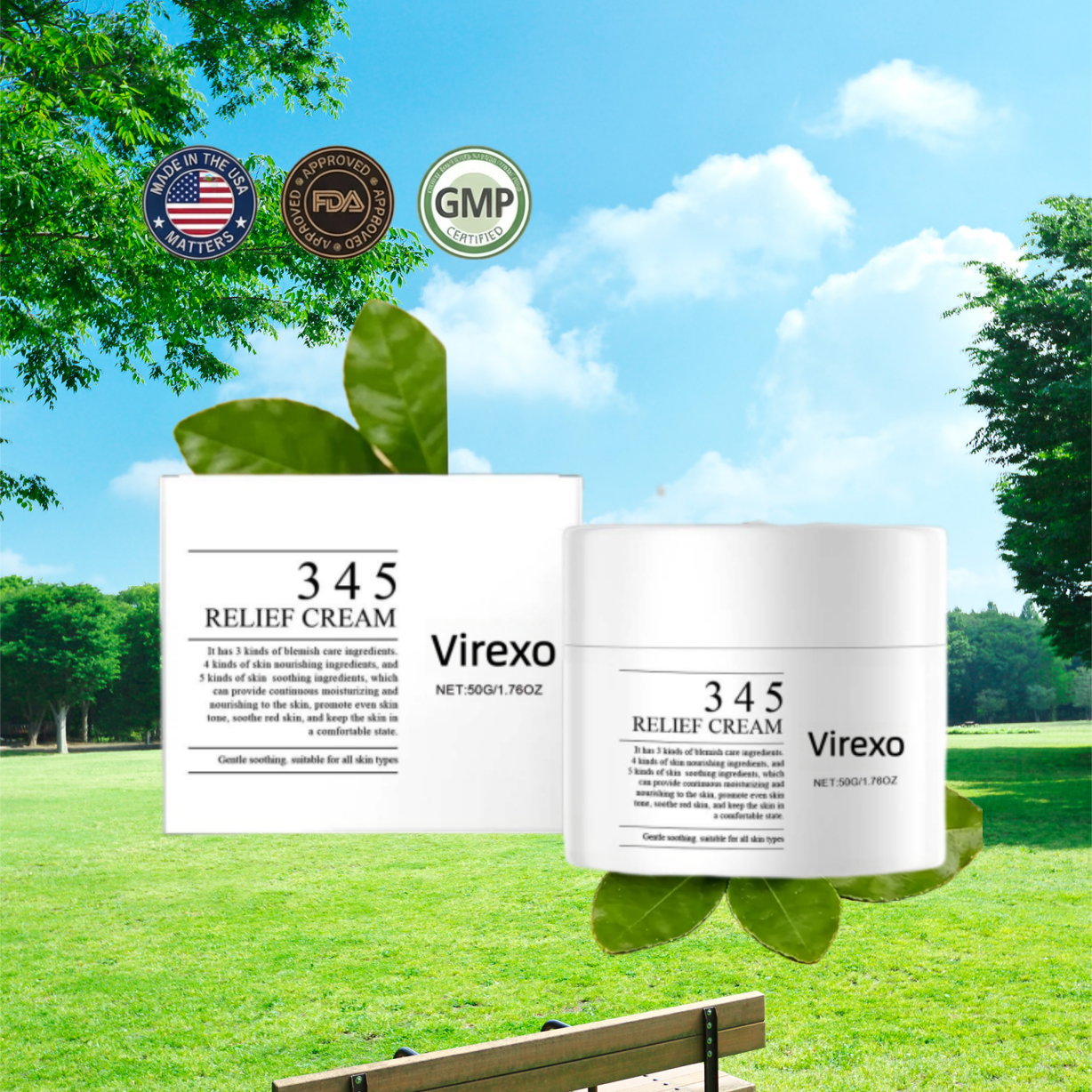Made and Shipped from USA ✨Virexo™Skin Repair Cream 🍀