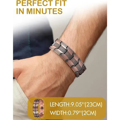 Copper magnetic bracelet--Relieve fatigue and promote blood circulation
